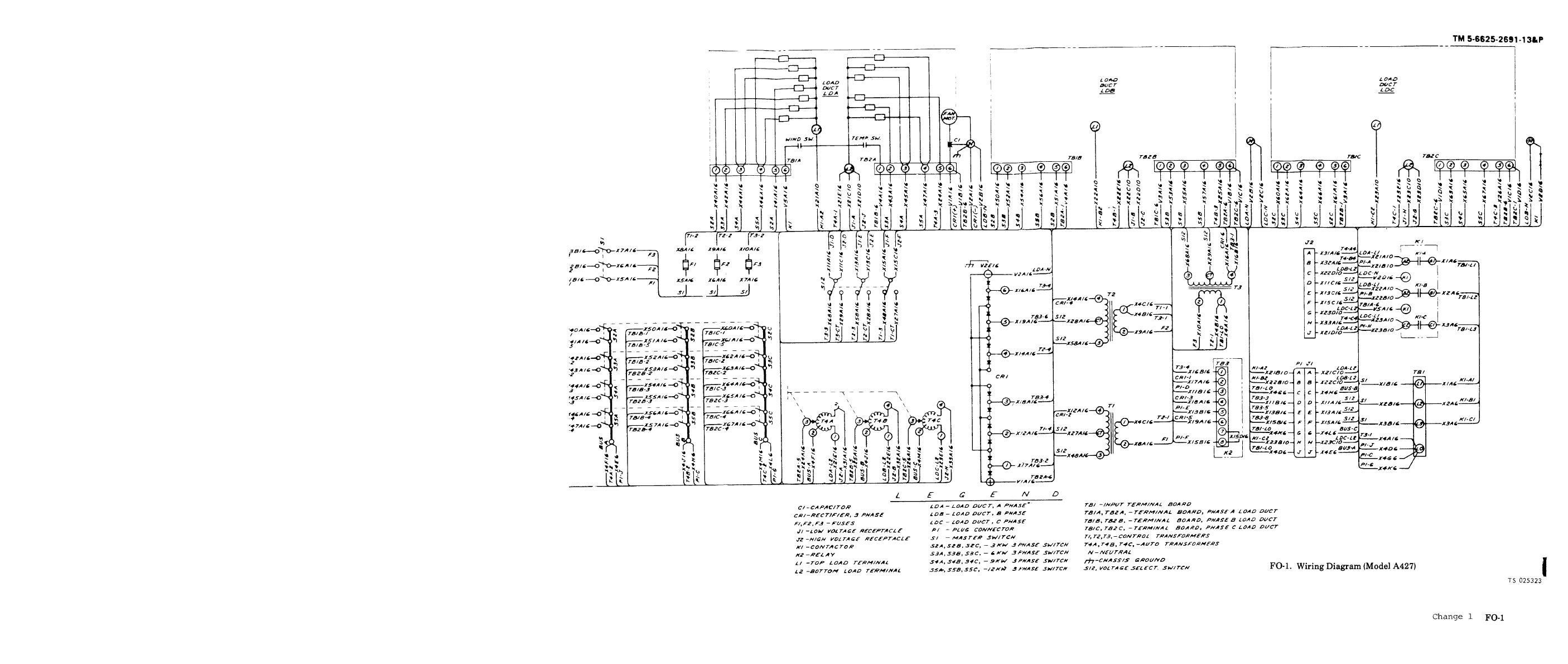 FO-2 Wiring diagram (Model A427B)